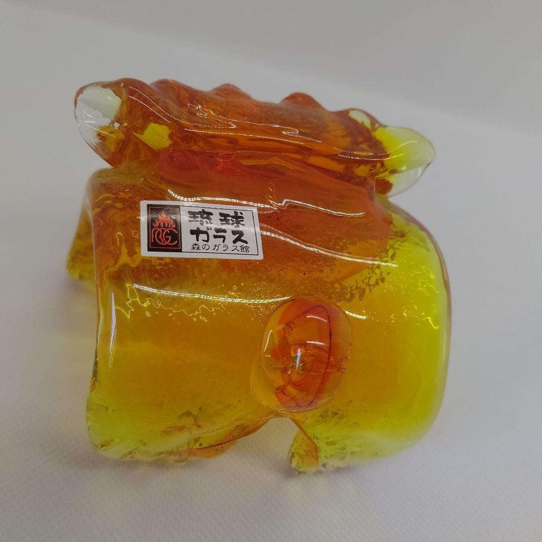 琉球ガラス 森のガラス館 シーサー ガラス置物 ガラス細工 沖縄 お土産