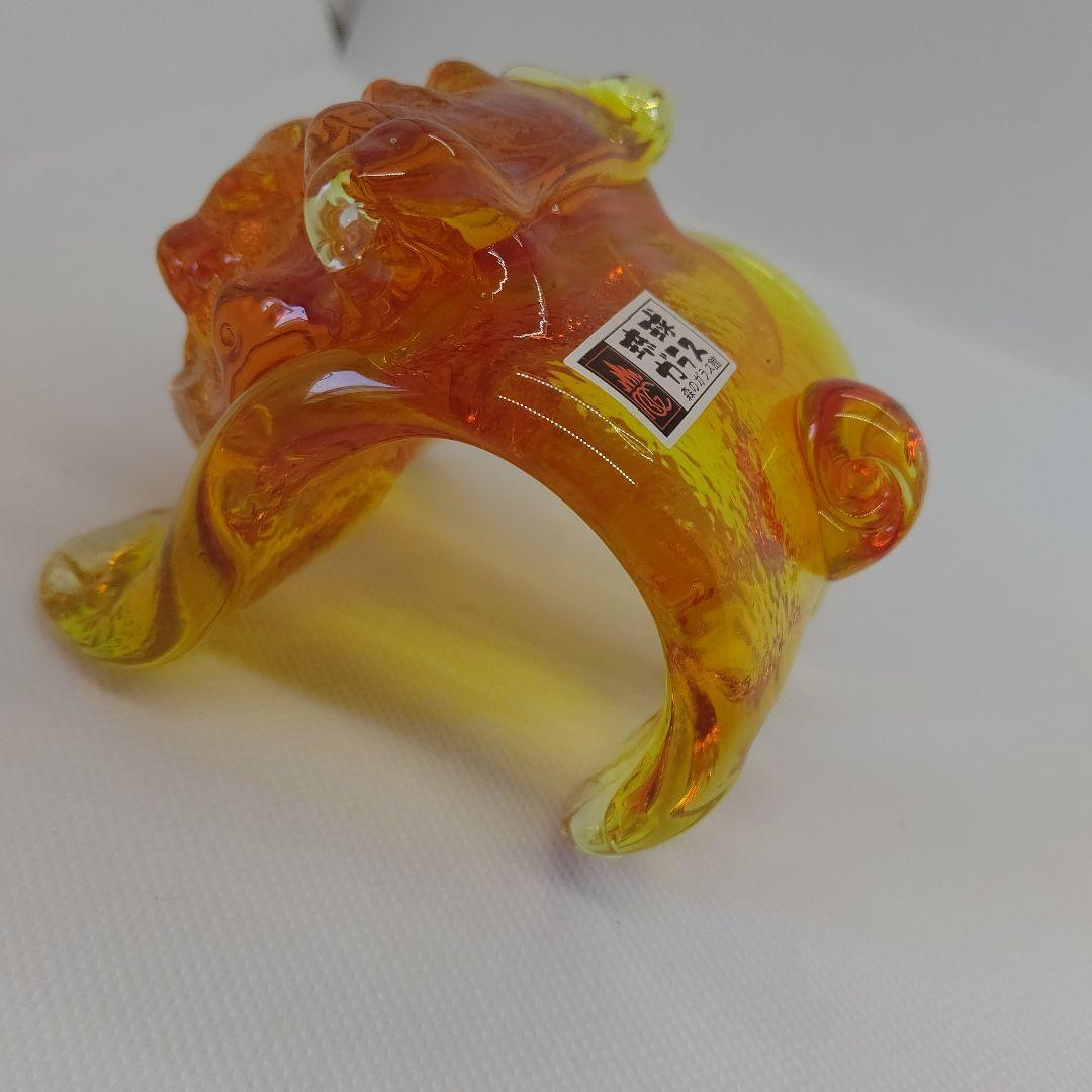 琉球ガラス 森のガラス館 シーサー ガラス置物 ガラス細工 沖縄 お土産