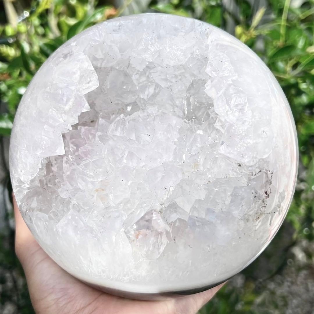 ✳️珍品☆希少価値ある極上品☆3.12kg‼️☆究極美麗 笑口☆ホワイト アメジスト