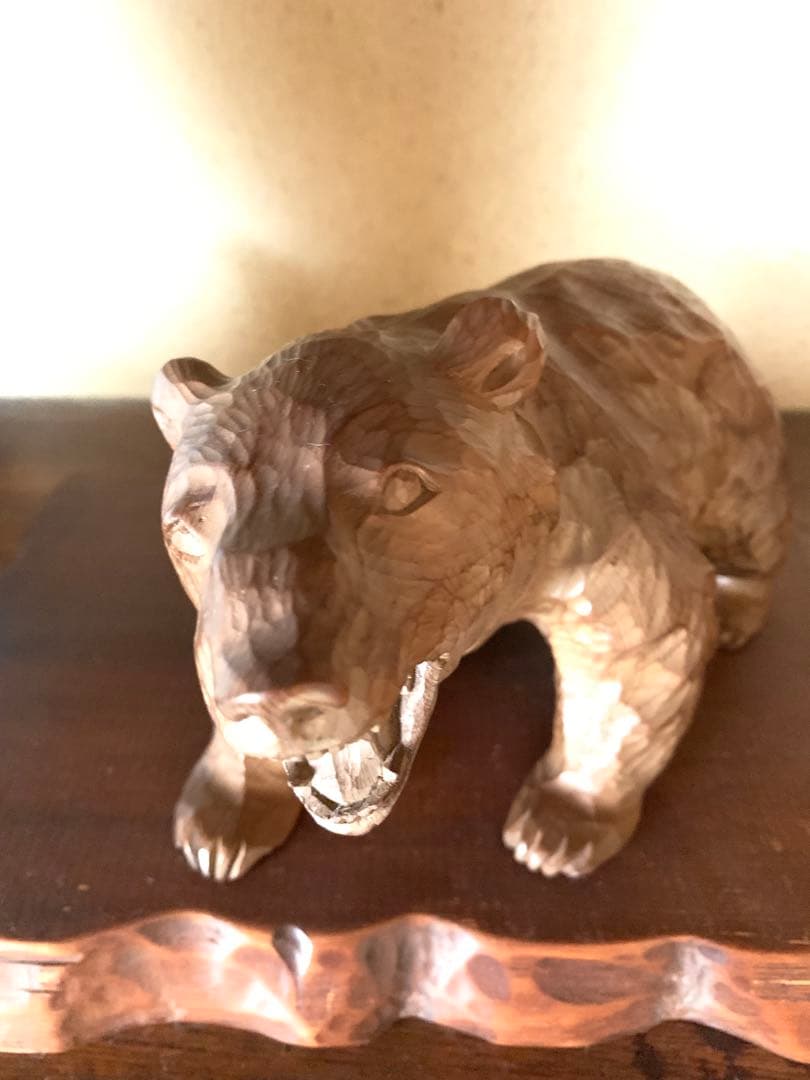 現代の名工　平塚賢智　　木彫り熊