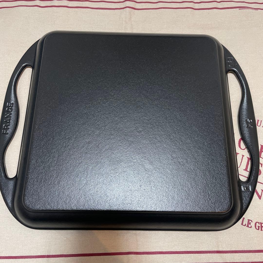 《美品》LE CREUSET スクエア グリルパン