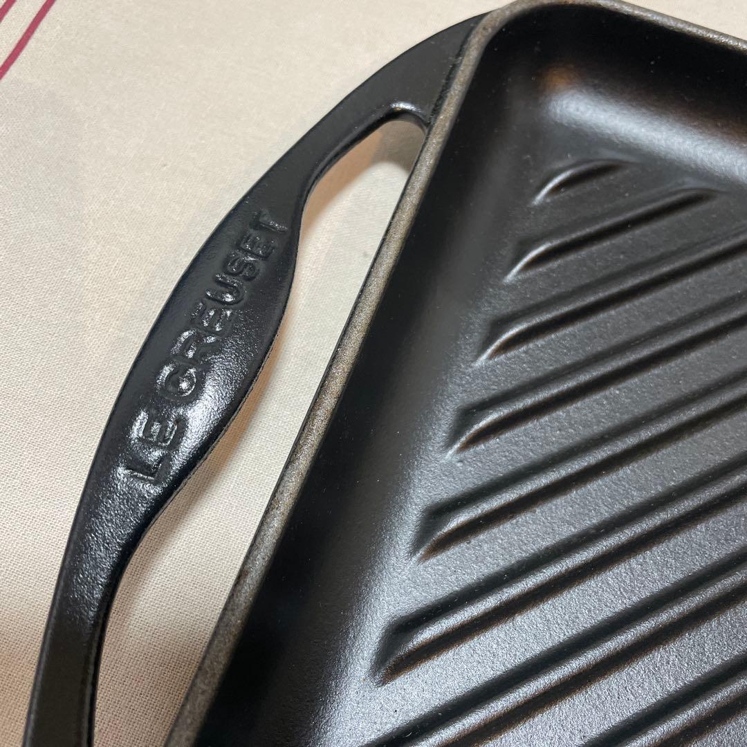 《美品》LE CREUSET スクエア グリルパン