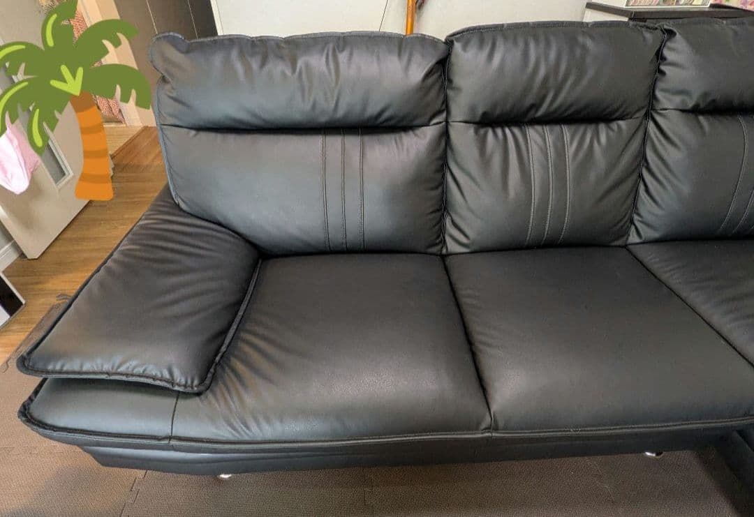 カウチソファ Nビリー REVO高耐久PUレザー