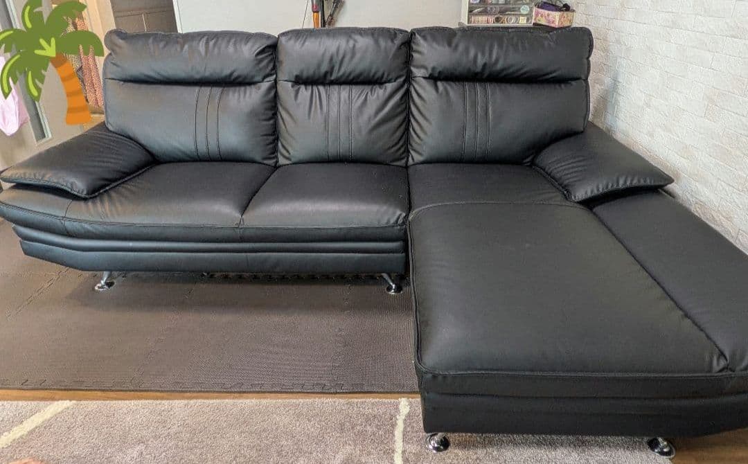 カウチソファ Nビリー REVO高耐久PUレザー