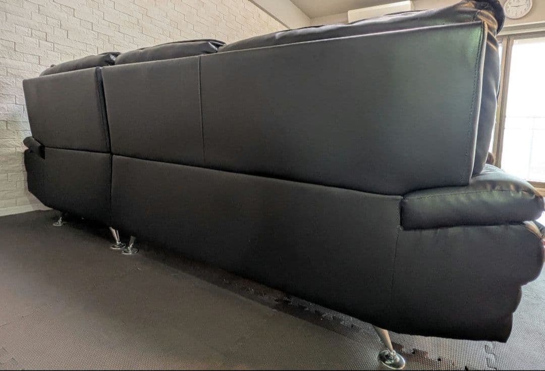 カウチソファ Nビリー REVO高耐久PUレザー