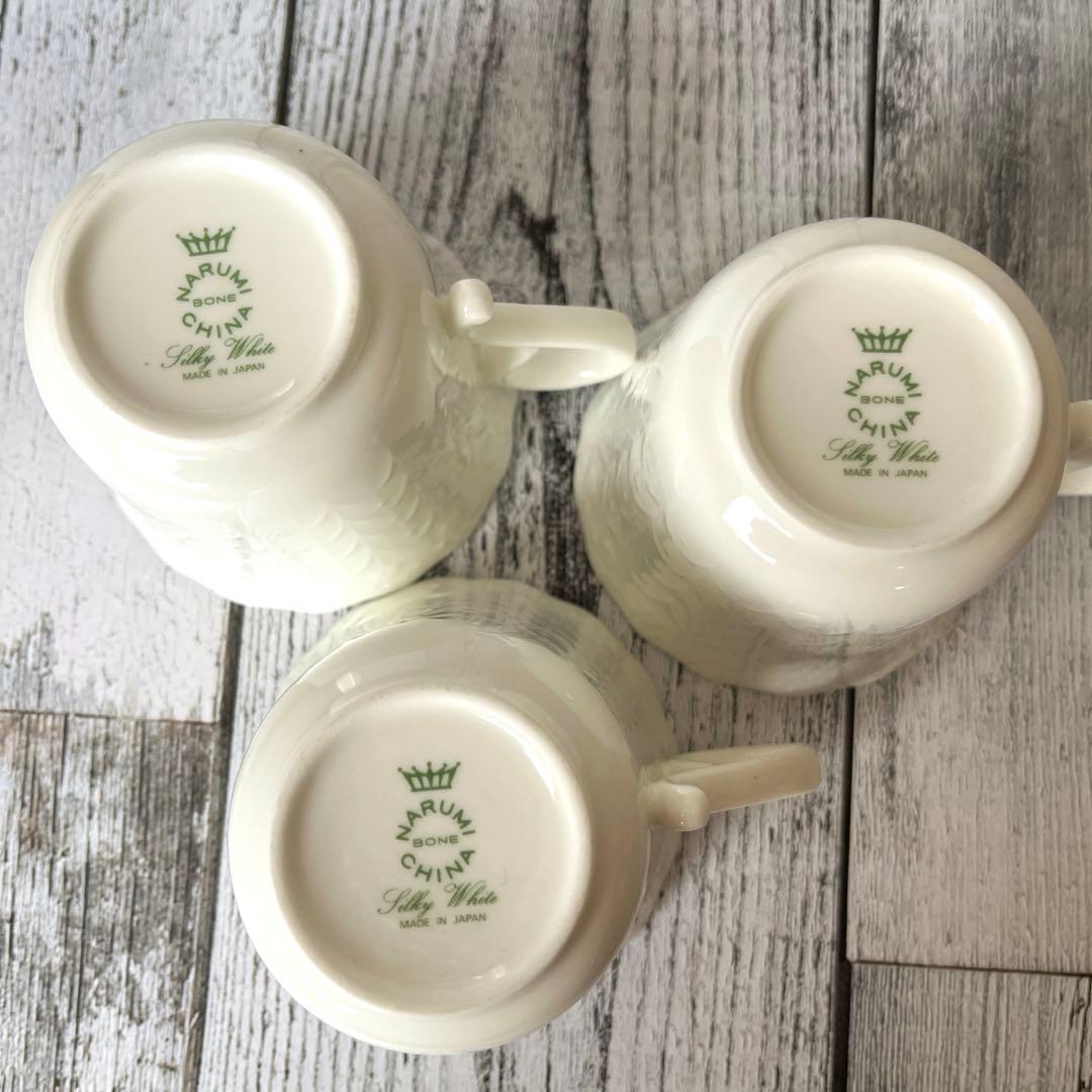 美品 厳選】NARUMI ナルミ ボーンチャイナ シルキーホワイト 8点セット