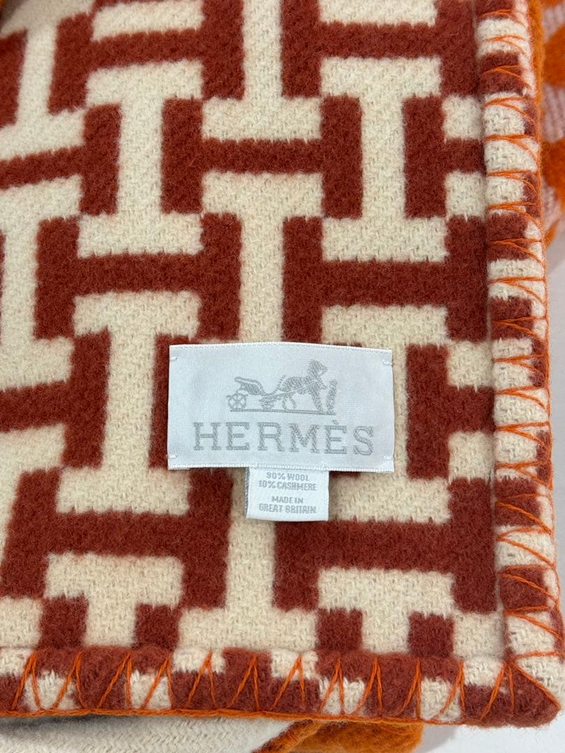 【箱無し・お値引き中】エルメス　アヴァロン大判ブランケット　HERMES