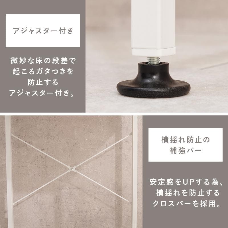 【幅60㎝】ごみ箱上ラック キッチンカウンター レンジ台 【ダークブラウン】