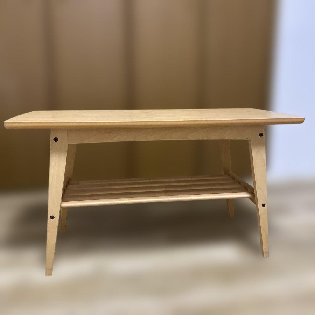 美品！カリモク60 木製テーブル　リビングテーブル小