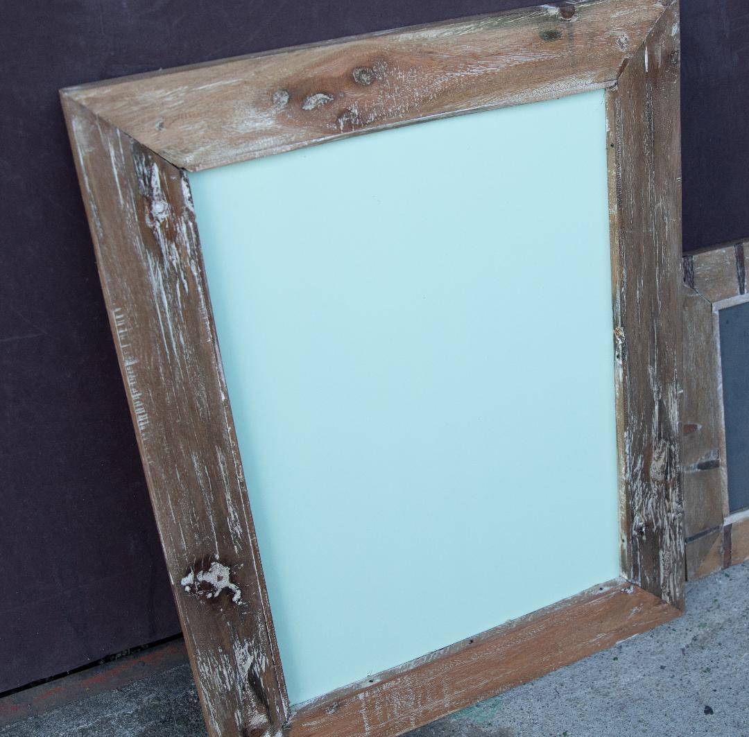 ウッドフレームミラー【新品未使用/鏡/アンティーク/ナチュラル/シャビー】