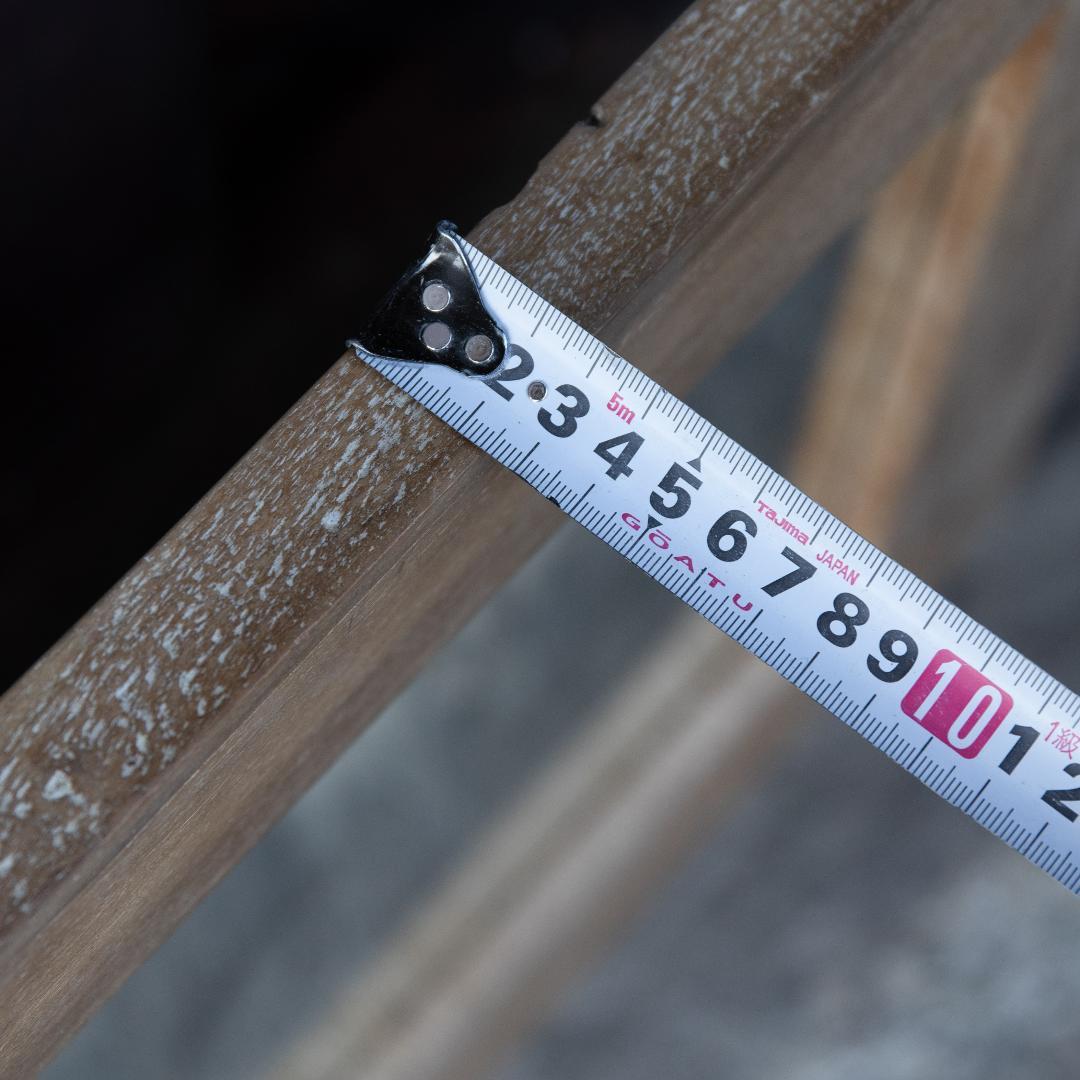 ウッドフレームミラー【新品未使用/鏡/アンティーク/ナチュラル/シャビー】