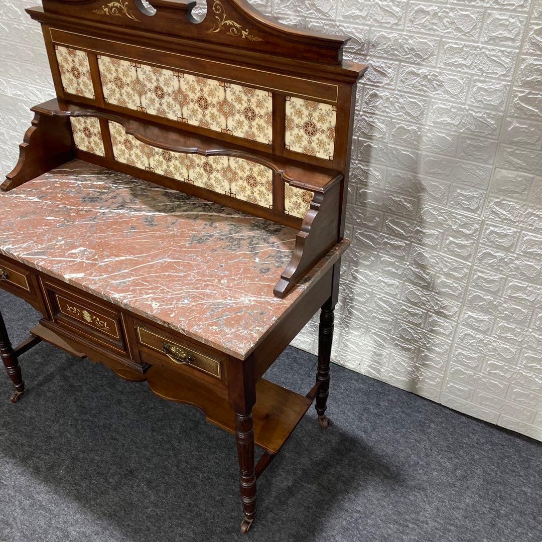 ヴィクトリアンウォッシュスタンド イギリス アンティーク 大理石 d1049