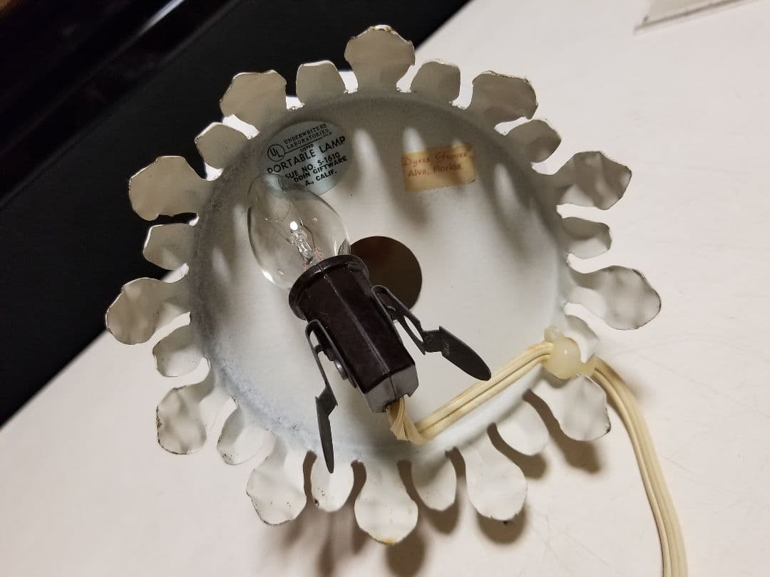 1970's アラジン社 アメリカ製 陶器 リモージュ レディドール ランプ