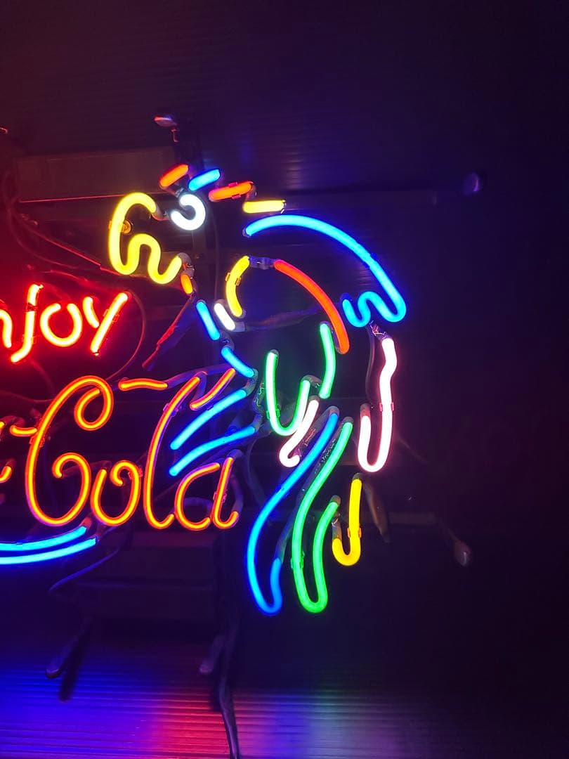 オリジナル　ネオンサイン　アメリカン　雑貨ネオン オウム　コーラ風