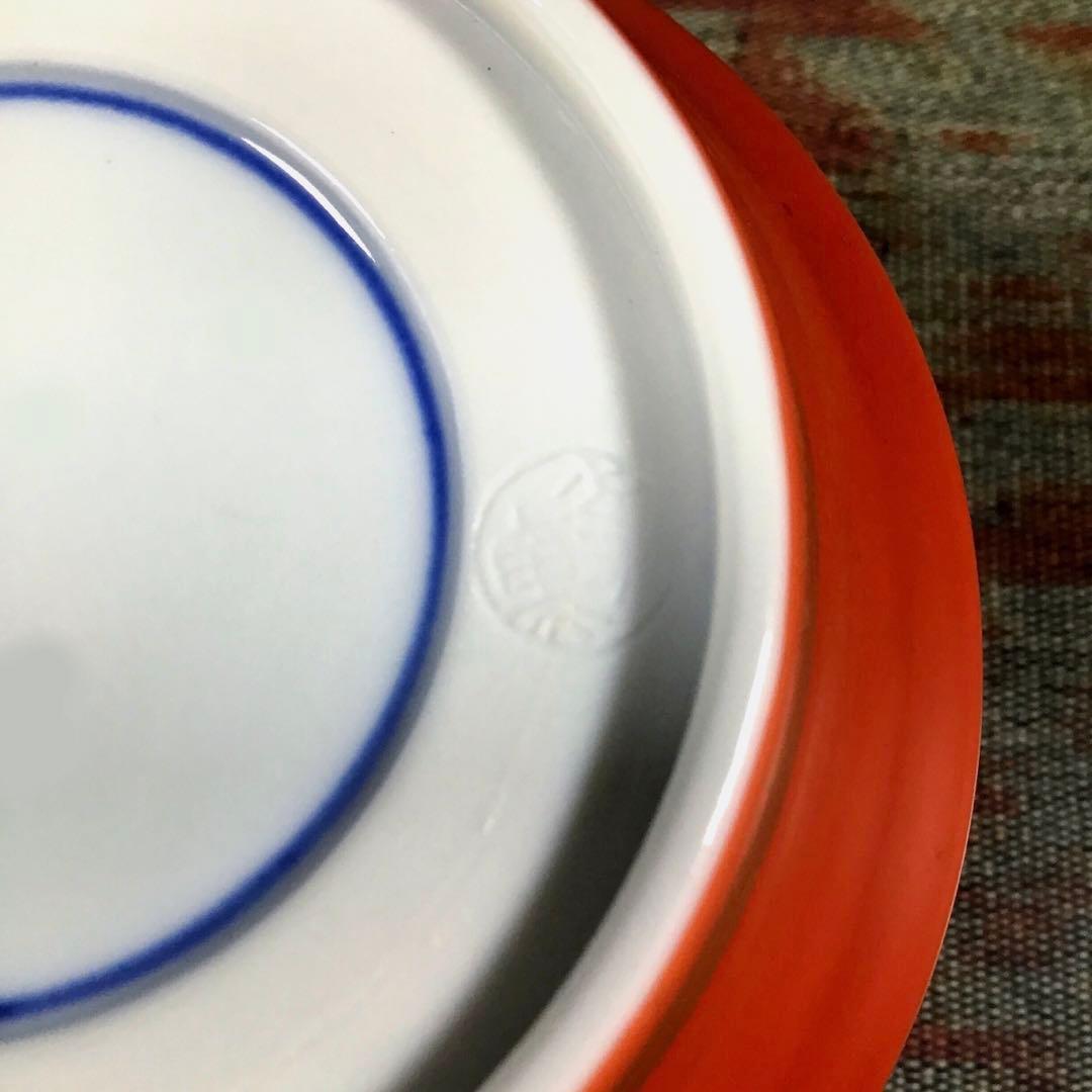 『季節のうー特価』　幸六仁窯 『朱巻金秋草花』　蒸し椀　5客