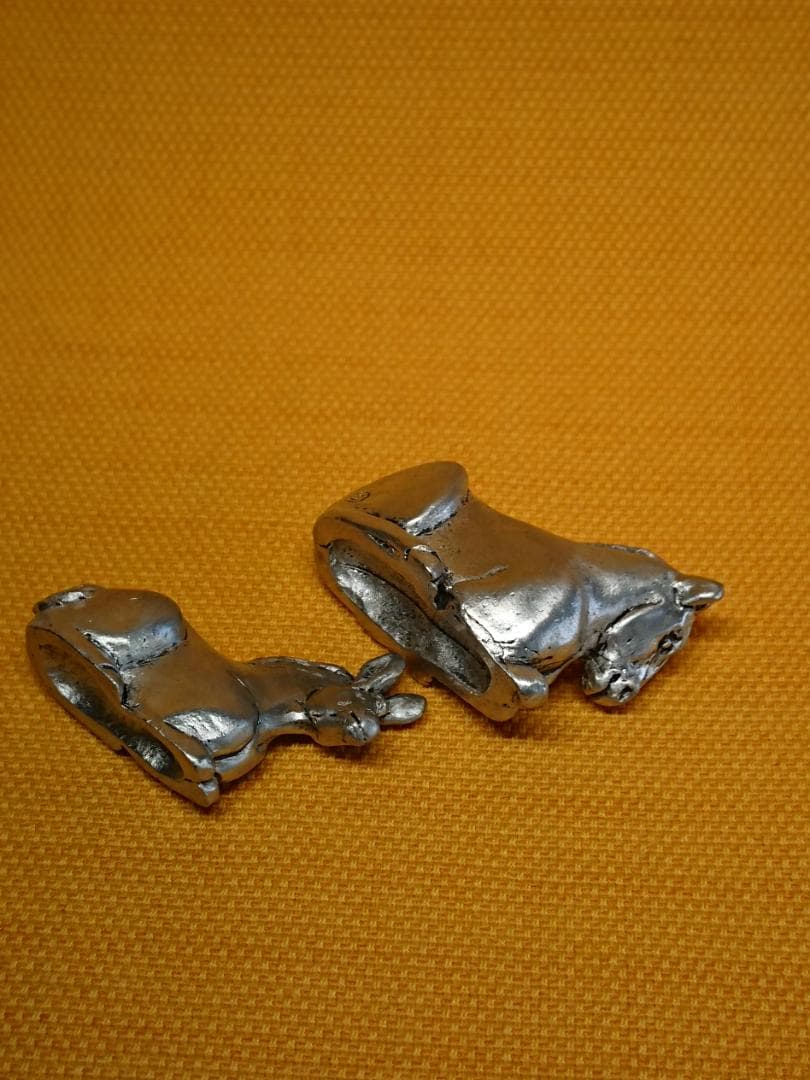 ビンテージ　馬　金属　オブジェ　置物　インテリア　工芸品　美術品　A2998