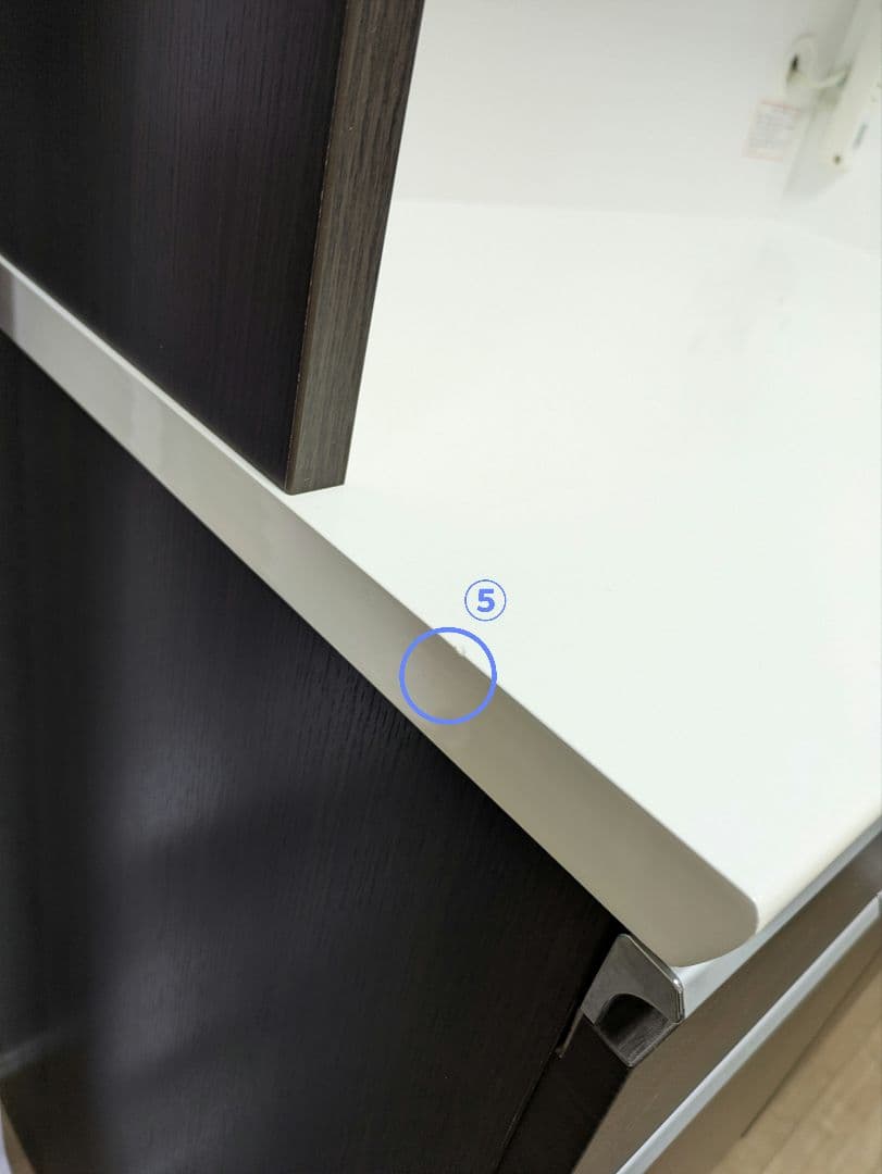 【送料無料】ニトリ キッチンボード レジューム ダークブラウン 食器棚 90cm