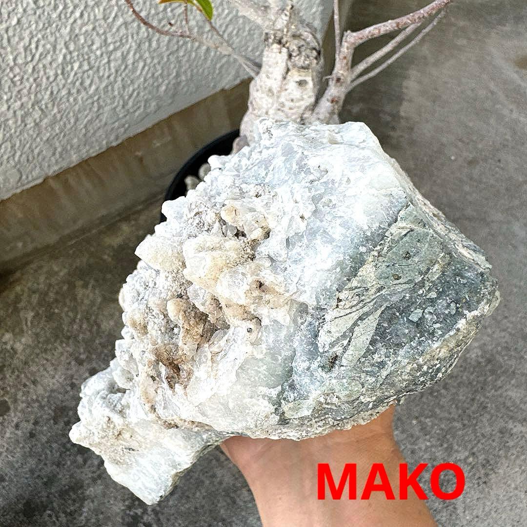 M1865☆重晶石共生水晶クラスター3.4Kg☆尾去沢鉱山産☆N50612