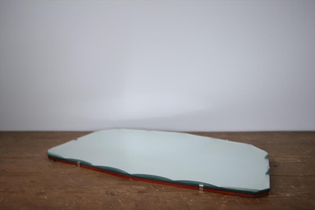 英国アンティーク壁掛けカッティングミラー/ベベルドミラー/鏡(89-86-1)