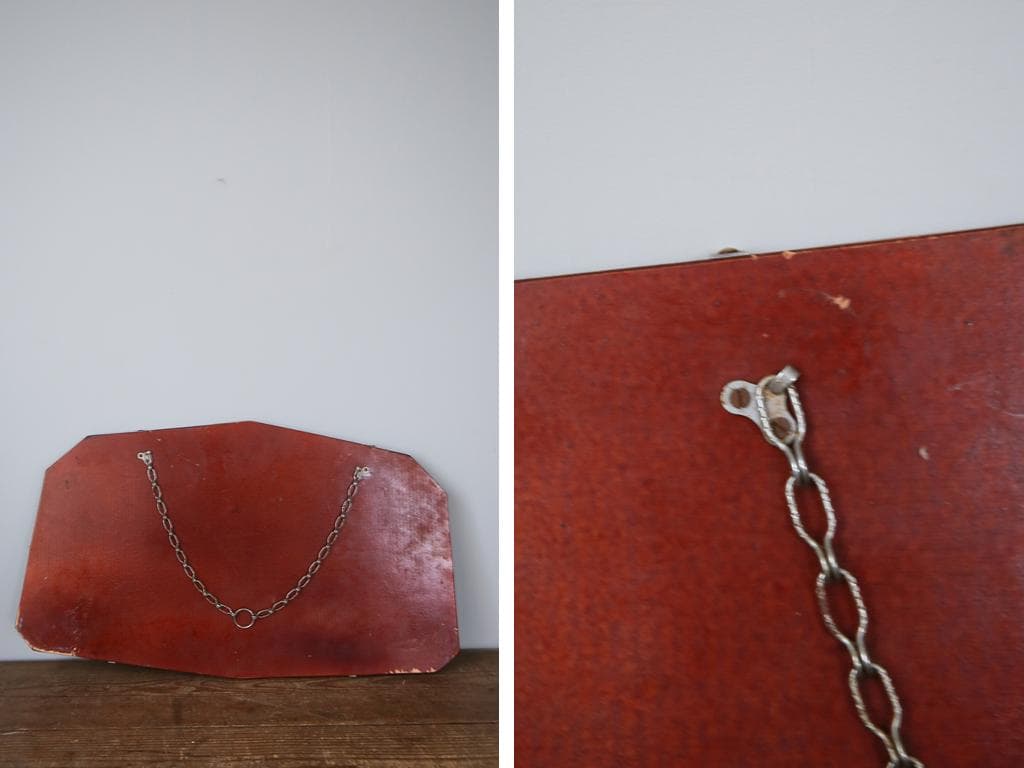 英国アンティーク壁掛けカッティングミラー/ベベルドミラー/鏡(89-86-1)