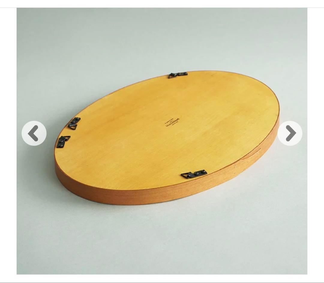 アクシス●シェーカー オーバルミラー L●木製フレーム鏡