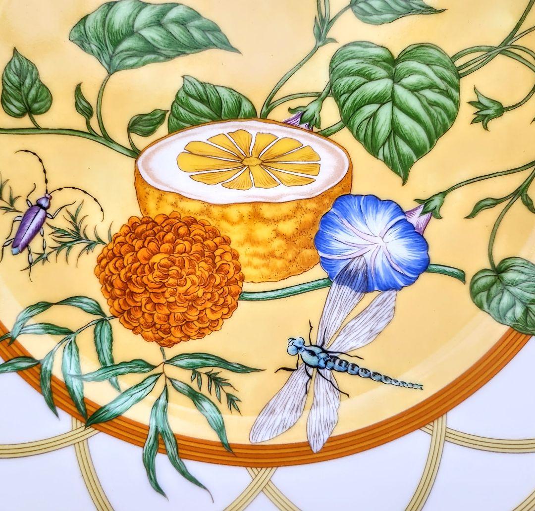 蝶エルメス【ほぼ新品・箱入り】シエスタ22.5cmプレート2枚セット