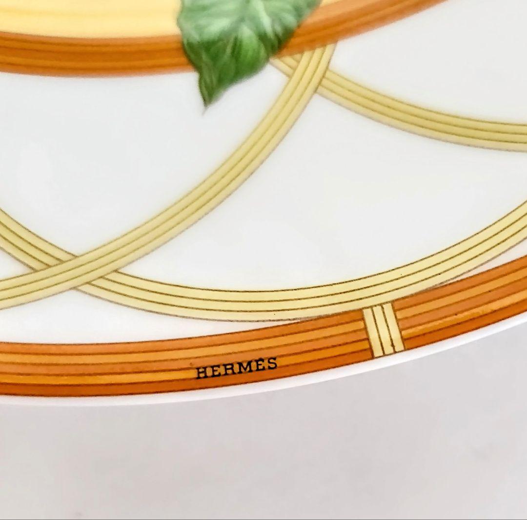 蝶エルメス【ほぼ新品・箱入り】シエスタ22.5cmプレート2枚セット