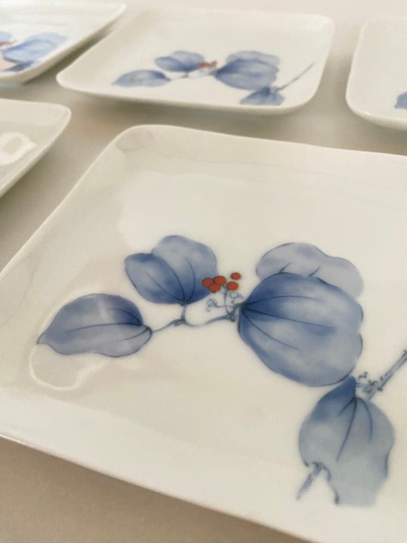 香蘭社 山帰来 銘々皿 角皿 5枚セット - メルカリ