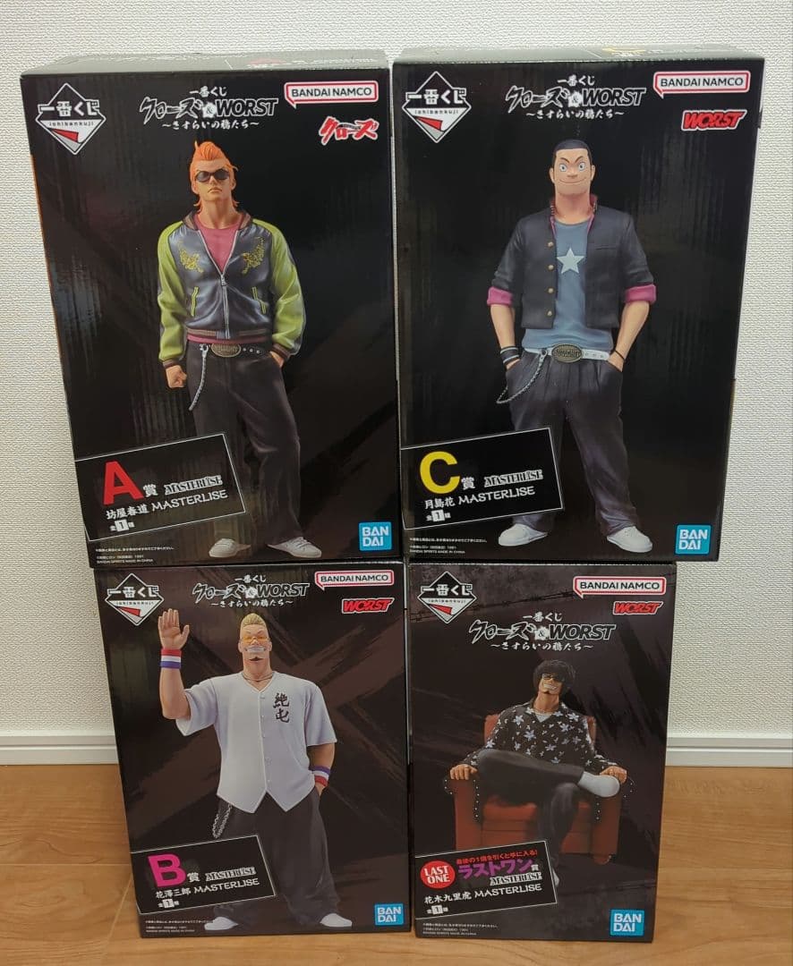 一番くじ　クローズ&WORSTさすらいの鴉　フィギュア　フルコンプセット