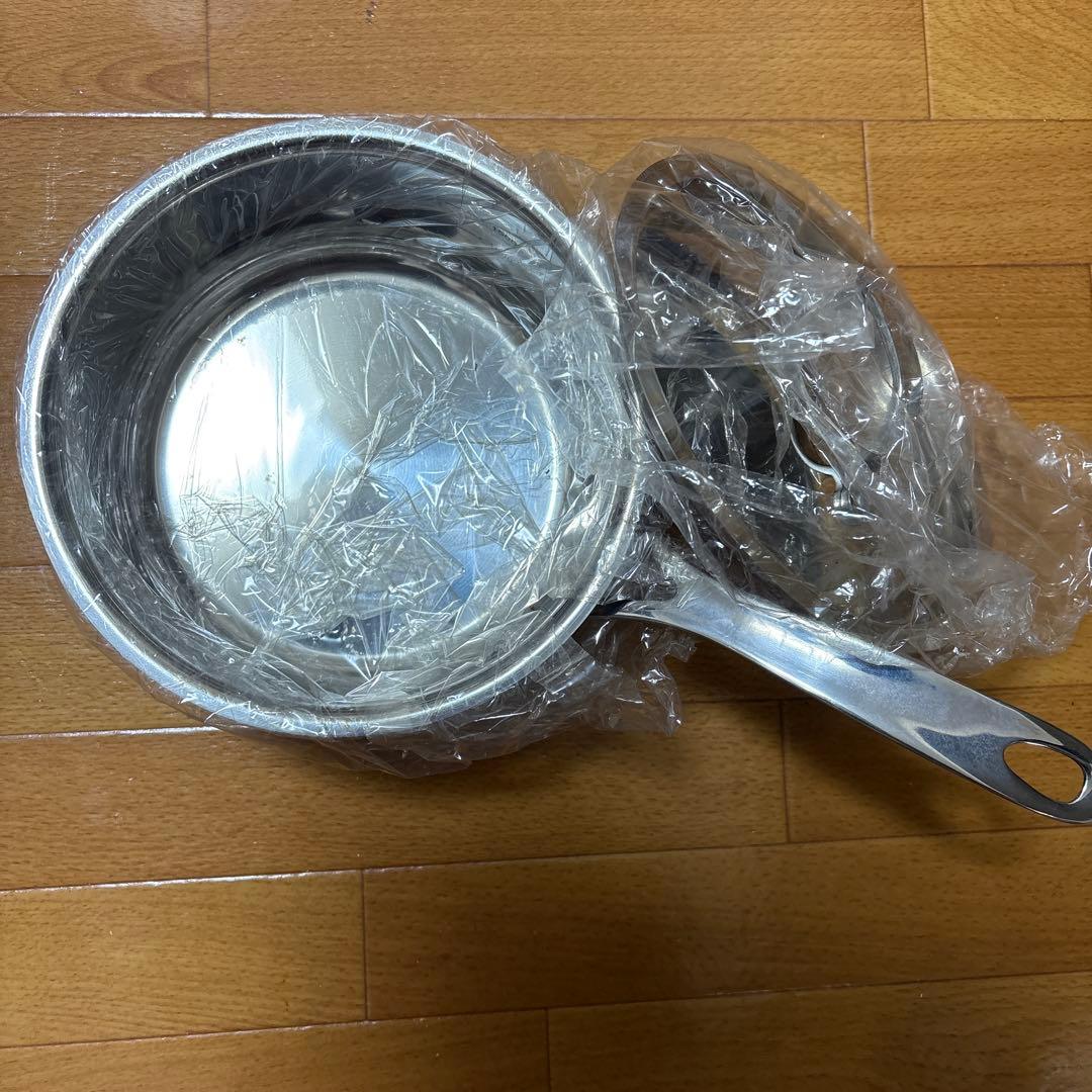 【未使用】LA BETTOLA ステンレス製鍋3点セット