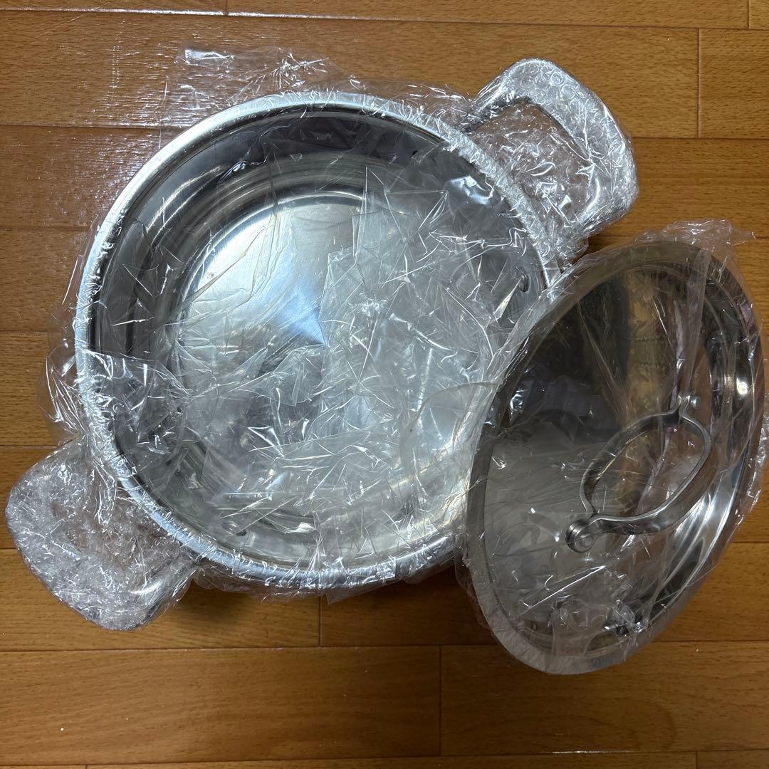 【未使用】LA BETTOLA ステンレス製鍋3点セット