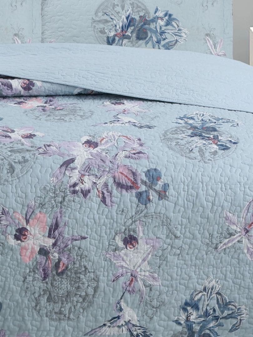 キルトベッドカバー3点セット綿マルチカバー キルティング LSMY