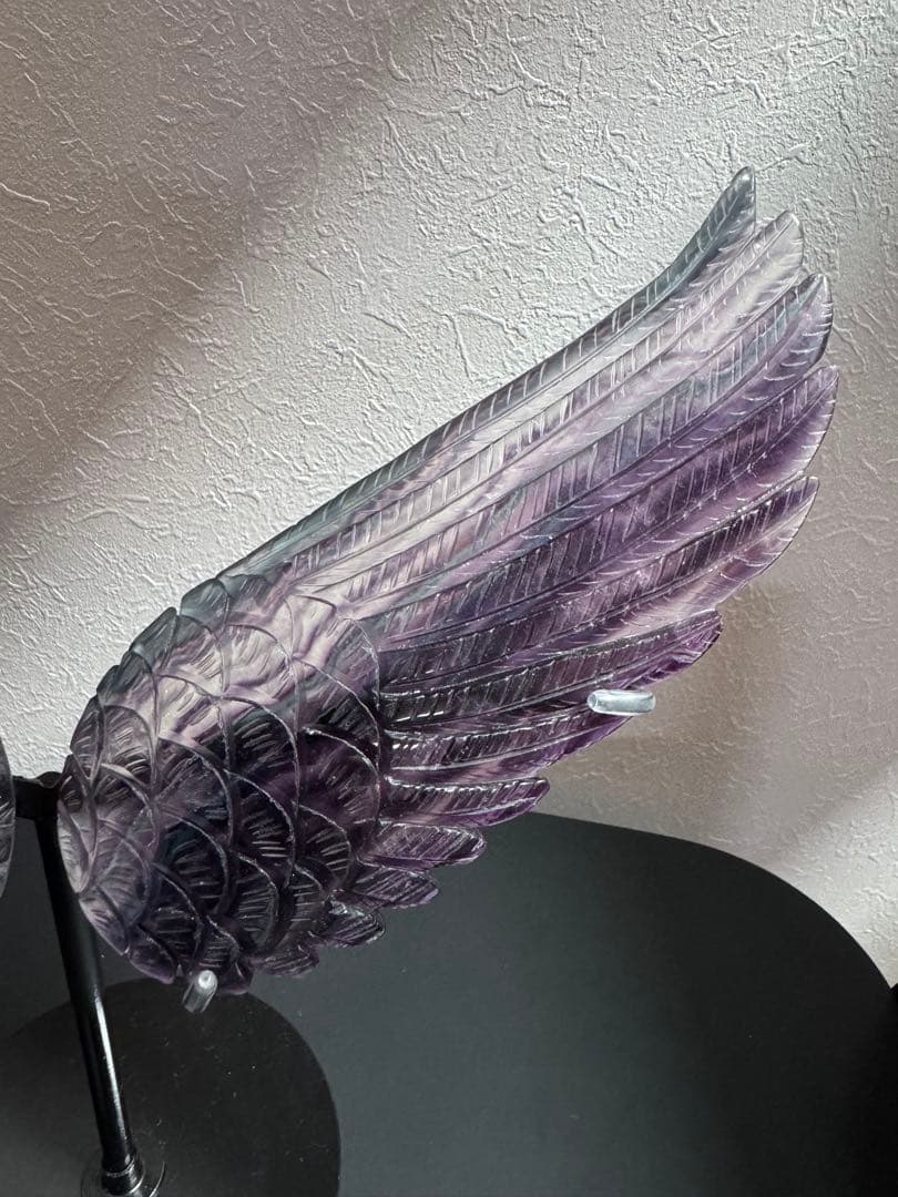 【オーダーメイド】最終SALE！高品質◎パープルフローライト 天使の羽