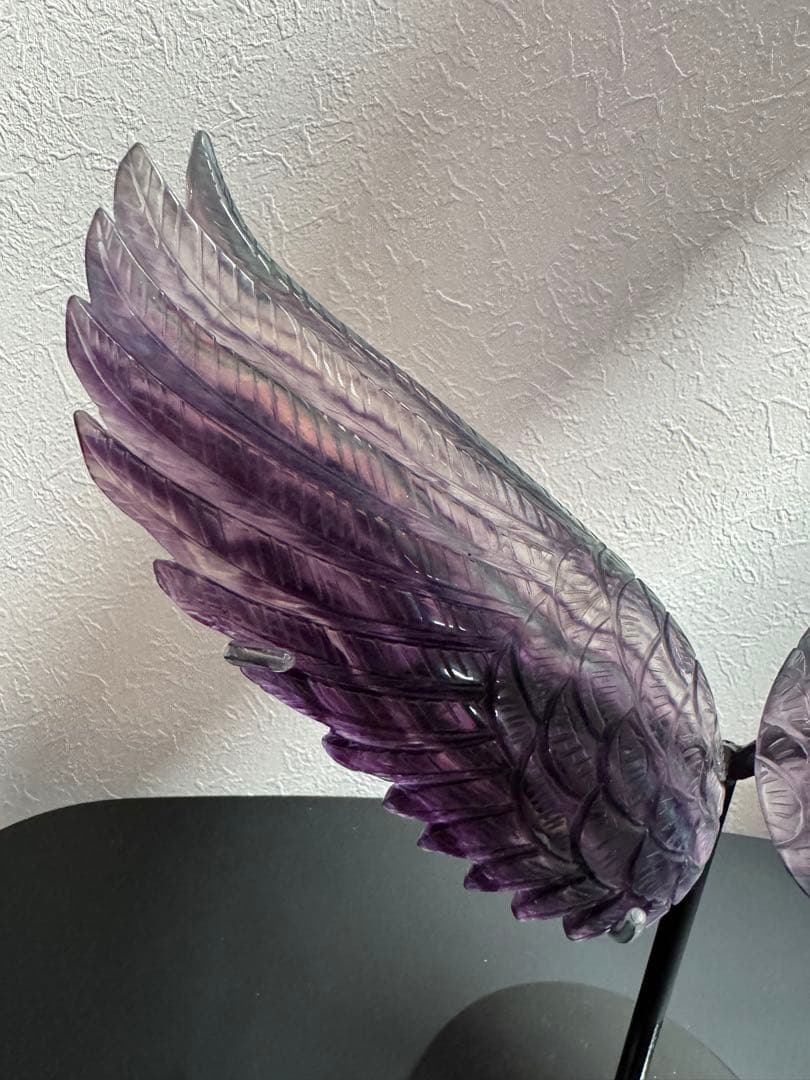 【オーダーメイド】最終SALE！高品質◎パープルフローライト 天使の羽