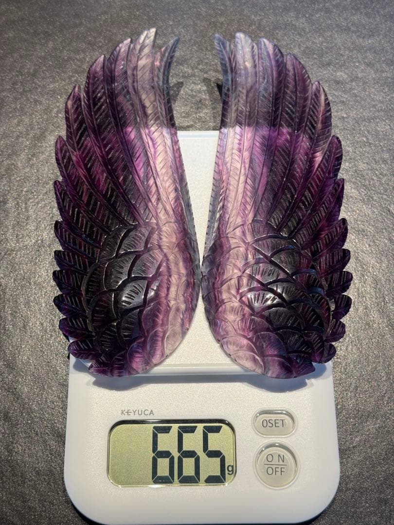 【オーダーメイド】最終SALE！高品質◎パープルフローライト 天使の羽