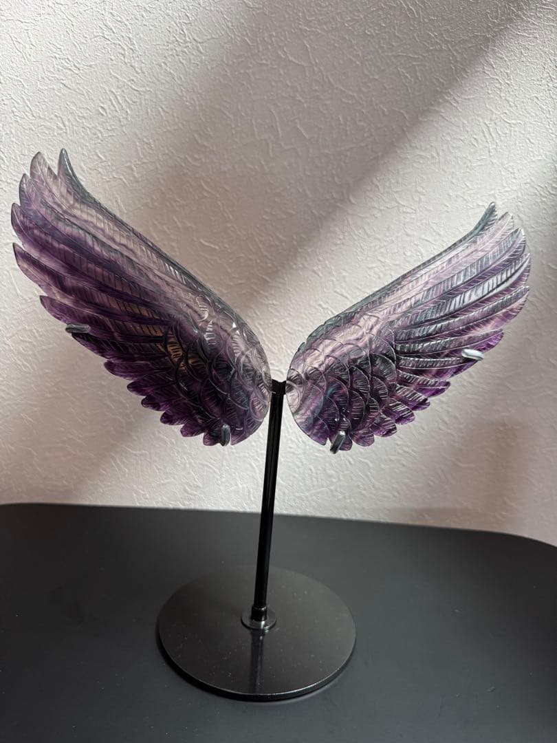 【オーダーメイド】最終SALE！高品質◎パープルフローライト 天使の羽