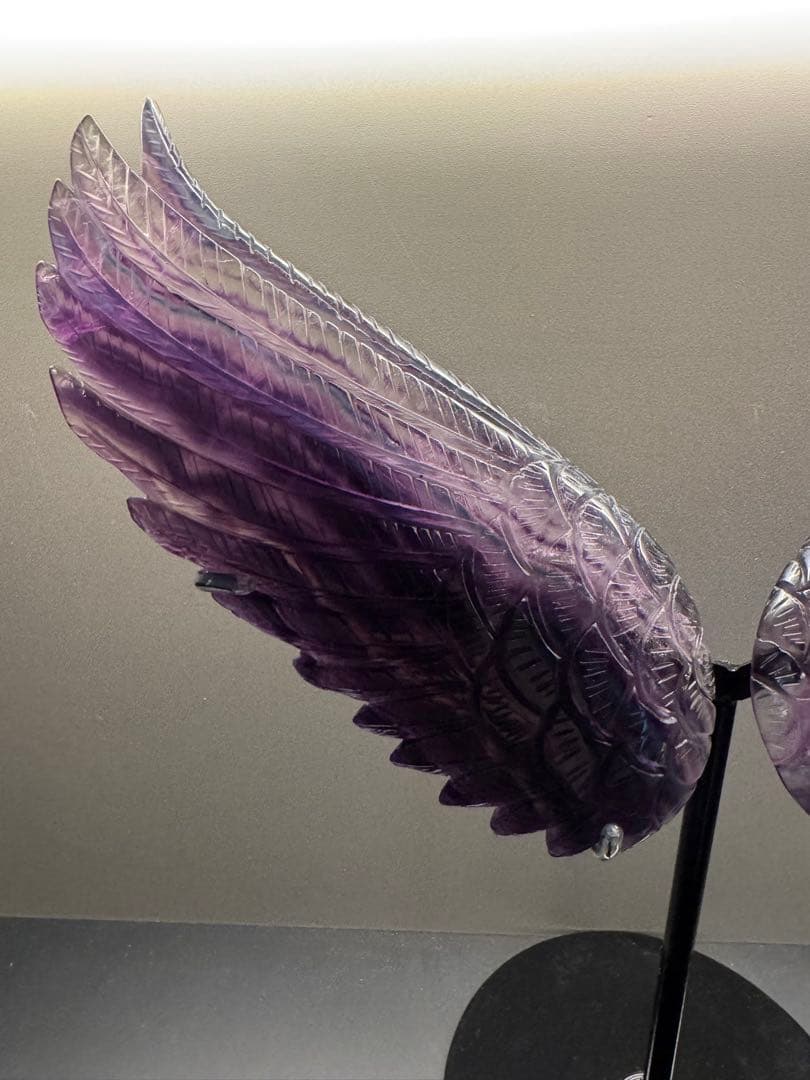 【オーダーメイド】最終SALE！高品質◎パープルフローライト 天使の羽