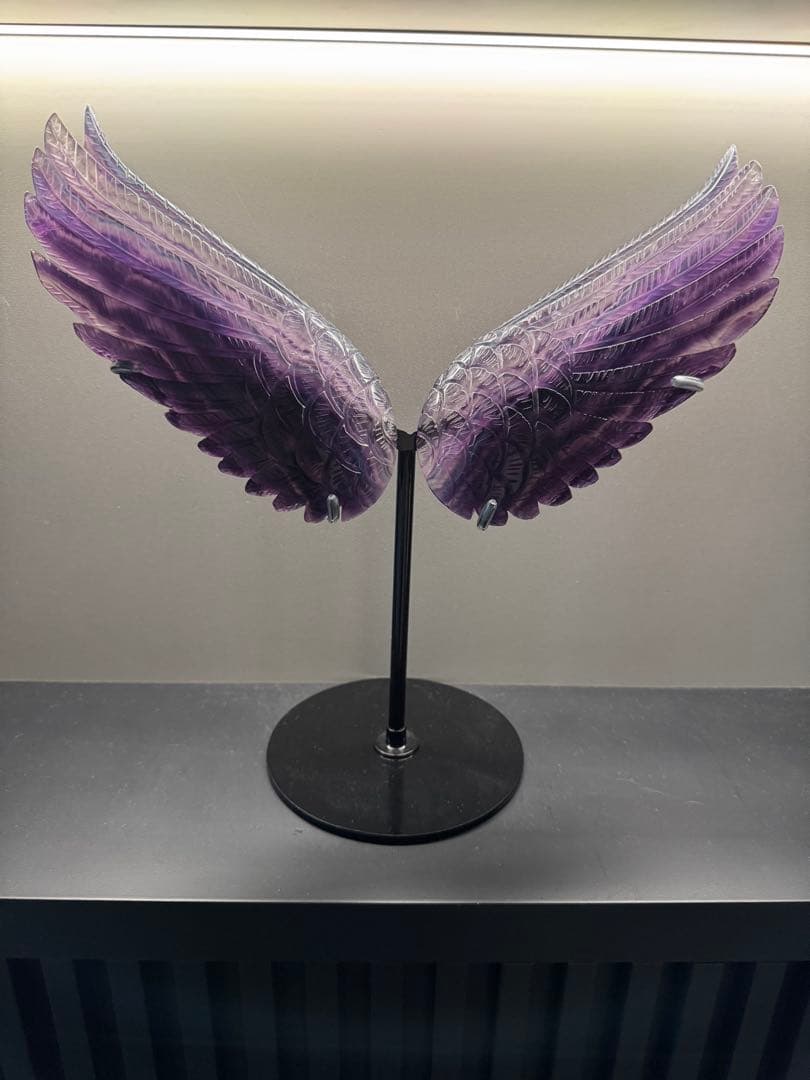 【オーダーメイド】最終SALE！高品質◎パープルフローライト 天使の羽