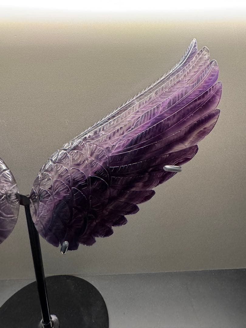 【オーダーメイド】最終SALE！高品質◎パープルフローライト 天使の羽