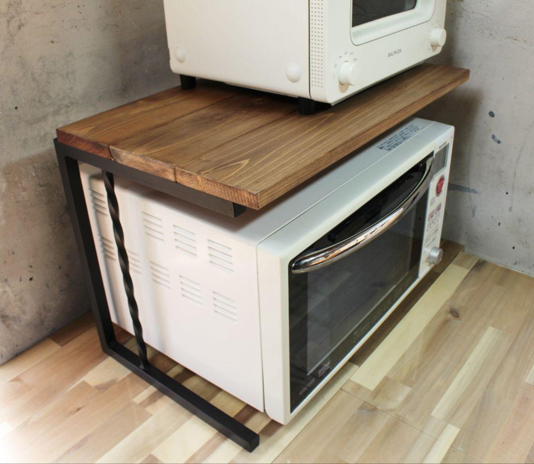 アイアンレンジラック・角鉄ネジり仕様