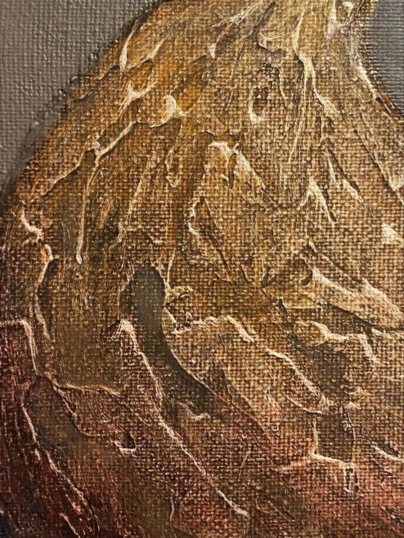 「真作」宇川征二『Streams and Lines』猫女　油絵　サイン有り