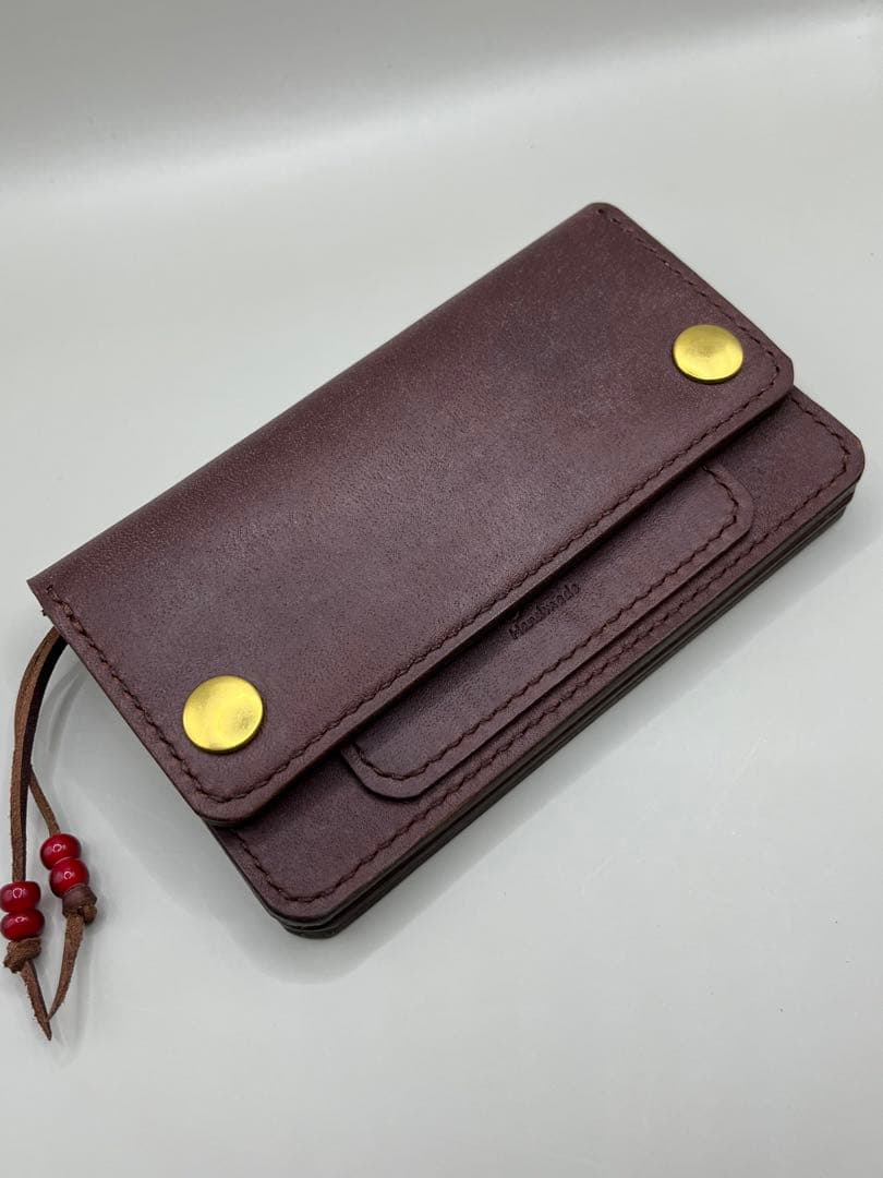 【値下げ】 ミドルトラッカーウォレット ラフィアン(ホーウィン社)②