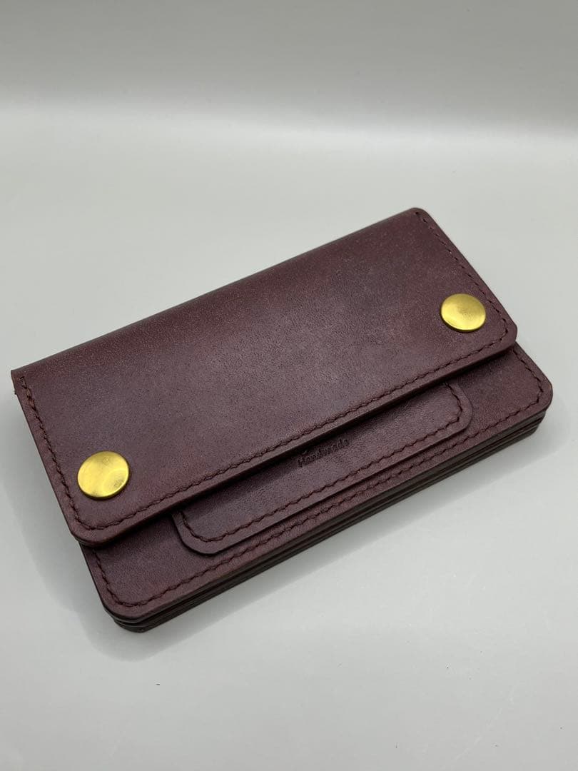 【値下げ】 ミドルトラッカーウォレット ラフィアン(ホーウィン社)②