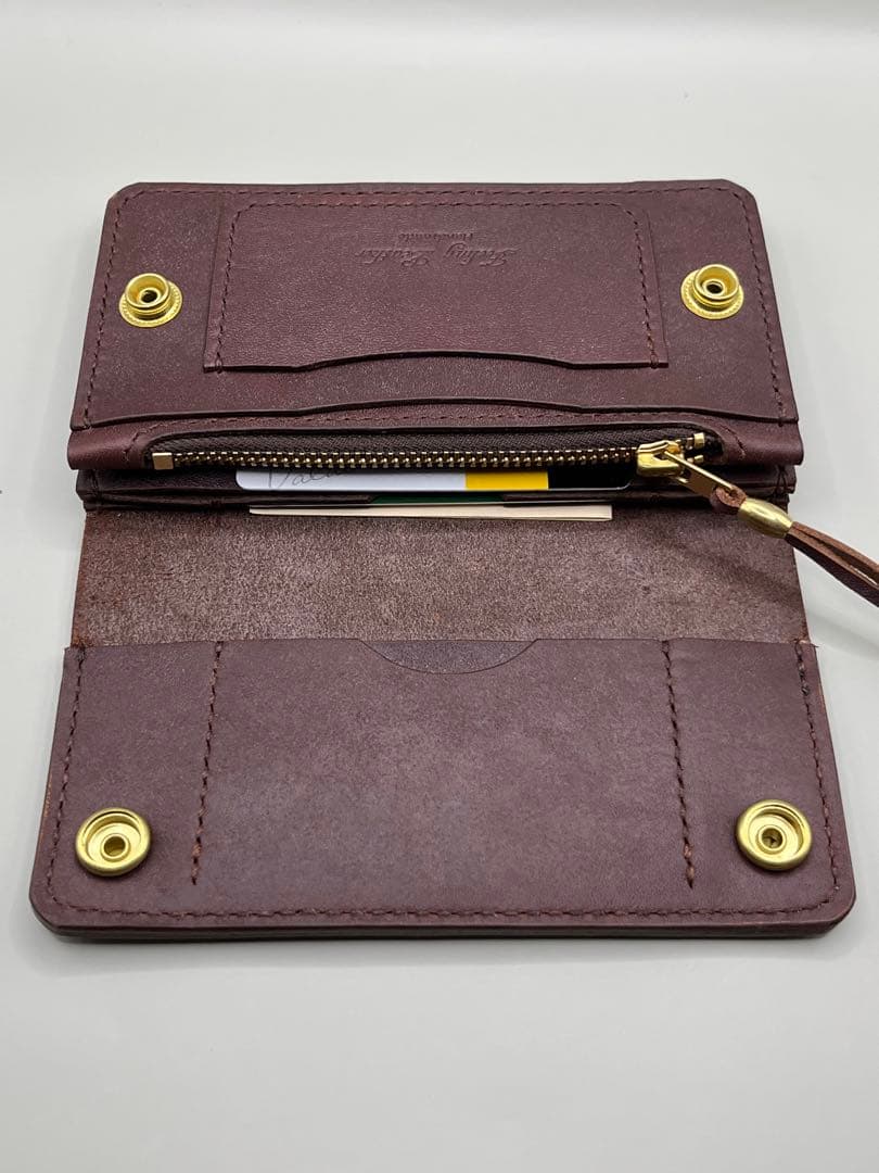 【値下げ】 ミドルトラッカーウォレット ラフィアン(ホーウィン社)②