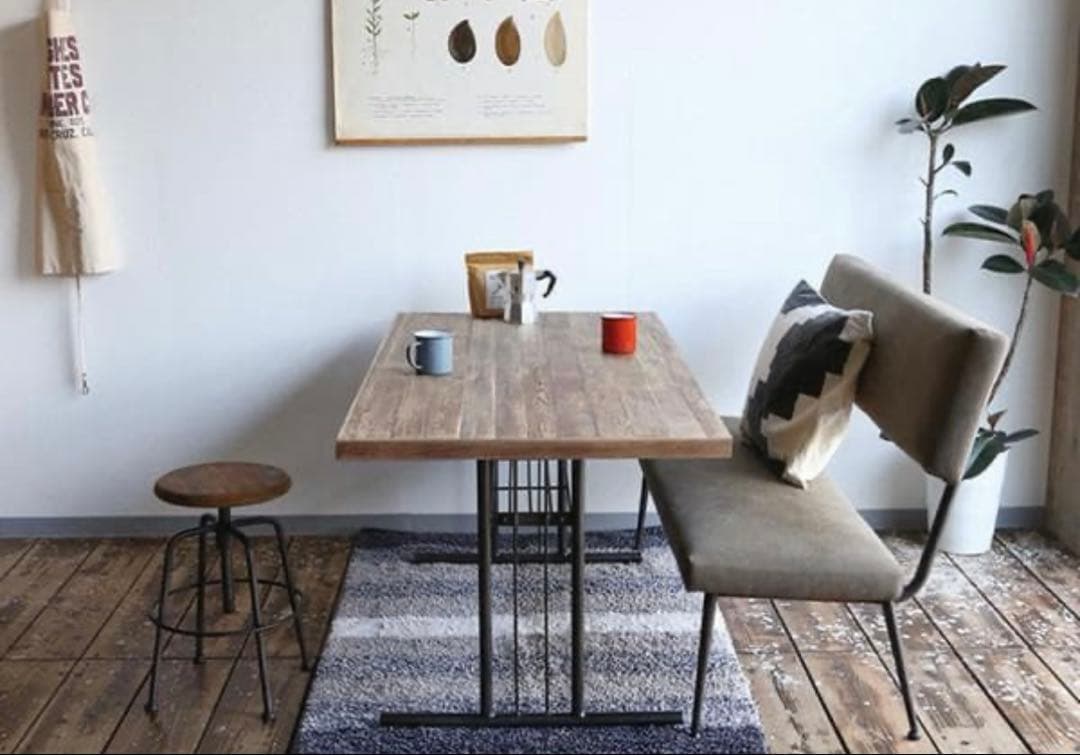 【定価約8万】クラッシュゲート グリット LDテーブル 140cm オーク材