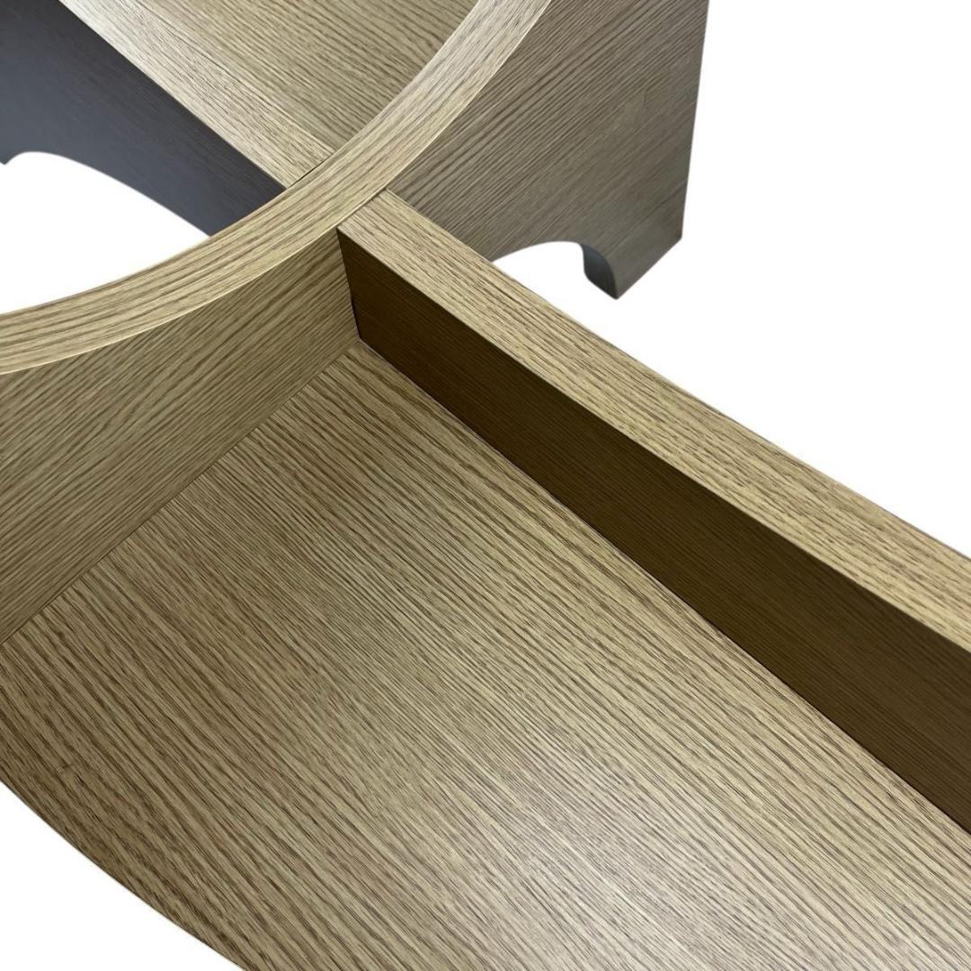 【美品✨】東谷 Azumaya オーバル ガラス センターテーブル LE-454