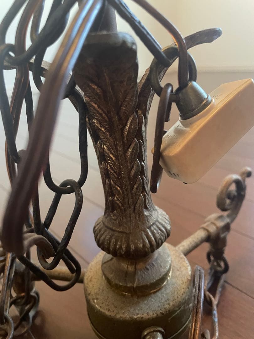 ヴィンテージ3灯バブルガラス　ペンダントライト