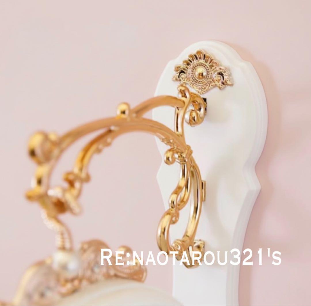 ヨーロピアン雑貨 おしゃれな壁掛け時計 （White） 装飾的な両面時計