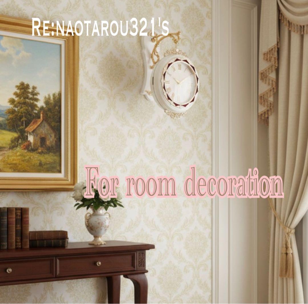 ヨーロピアン雑貨 おしゃれな壁掛け時計 （White） 装飾的な両面時計