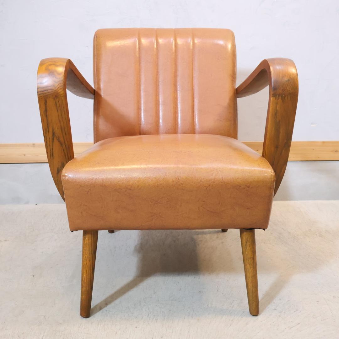 クラッシュゲート VESPA ホワイトオーク無垢材 シングルソファー アーム